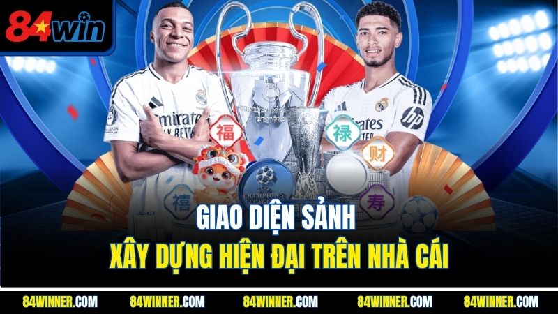 Giao diện sảnh xây dựng hiện đại trên nhà cái